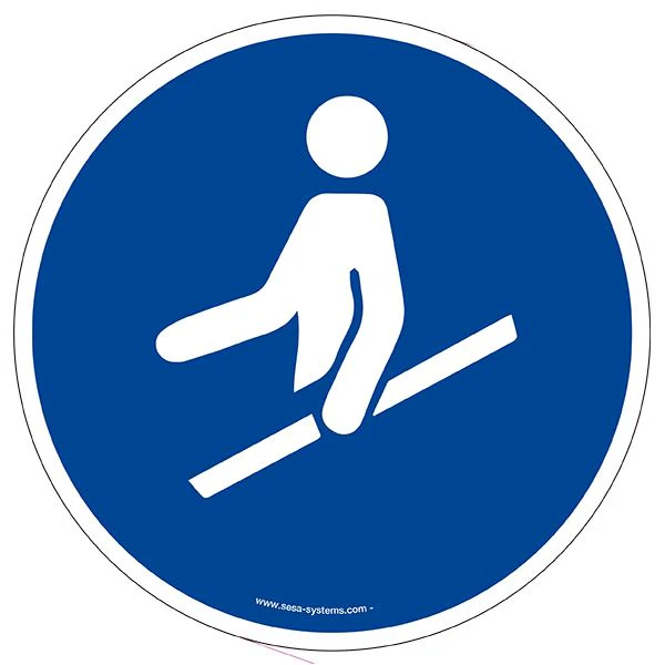 Pictogramme adhésif au sol